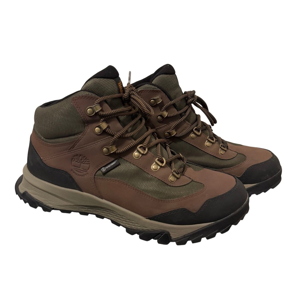 Timberland Lincoln Peak Mid Waterproof Hiking Boots Mens 10 Brown Hiking Outdoor